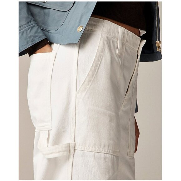 J. Crew Point Sur Wide-Leg Carpenter Jeans White Size 29 NWT - Picture 2 of 10